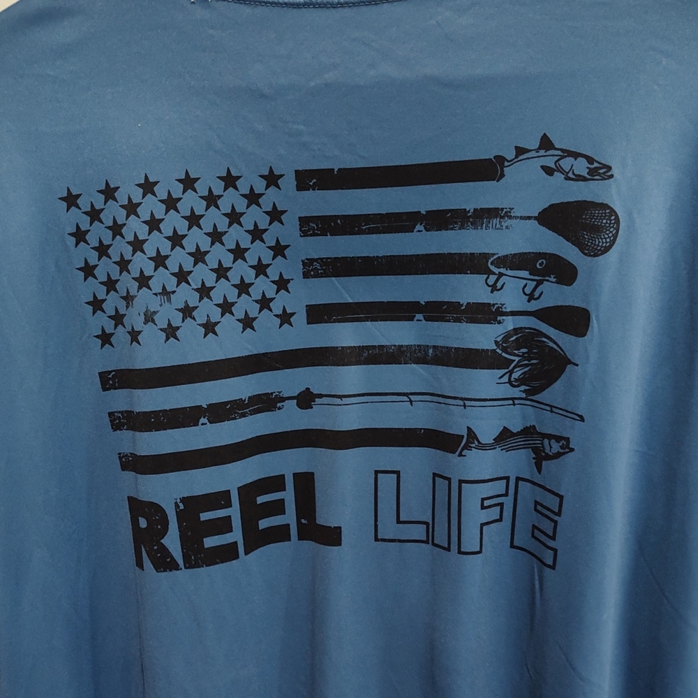 Reel Life Men’s Sun Protection Swimming/Outdoor Long Sleeve Shirt, Size XXL - Picture 5 of 9